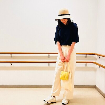 【イオンモール筑紫野】骨格別コーデ　ウェーブ編　涼感ＵＶカットクルーネックワイド半袖Ｔシャツ