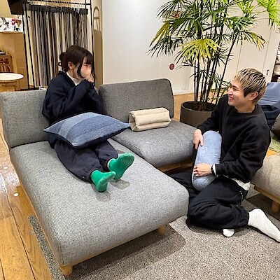 【新宿通り】お部屋に合わせて選べるアームレスソファ・1シーター/カウチ