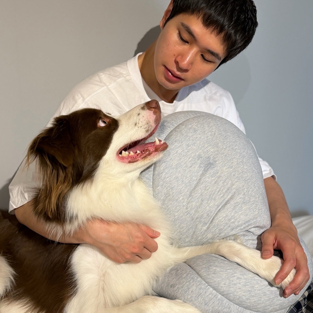 犬と男