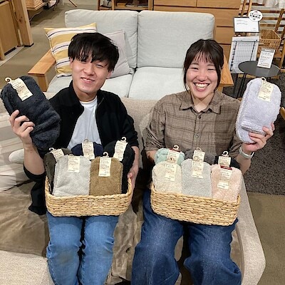 【福田屋ショッピングプラザ宇都宮】今年も、ボアフリースソックスで足先を温かく。