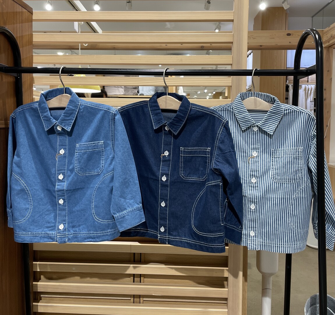 福田屋ショッピングプラザ宇都宮】洗いざらしデニムシャツジャケットの