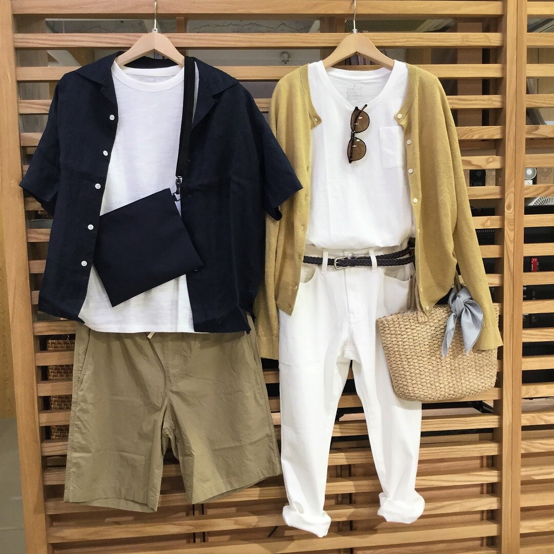 キービジュアル画像：夏のおすすめコーディネート①～ムラ糸Tシャツ編～