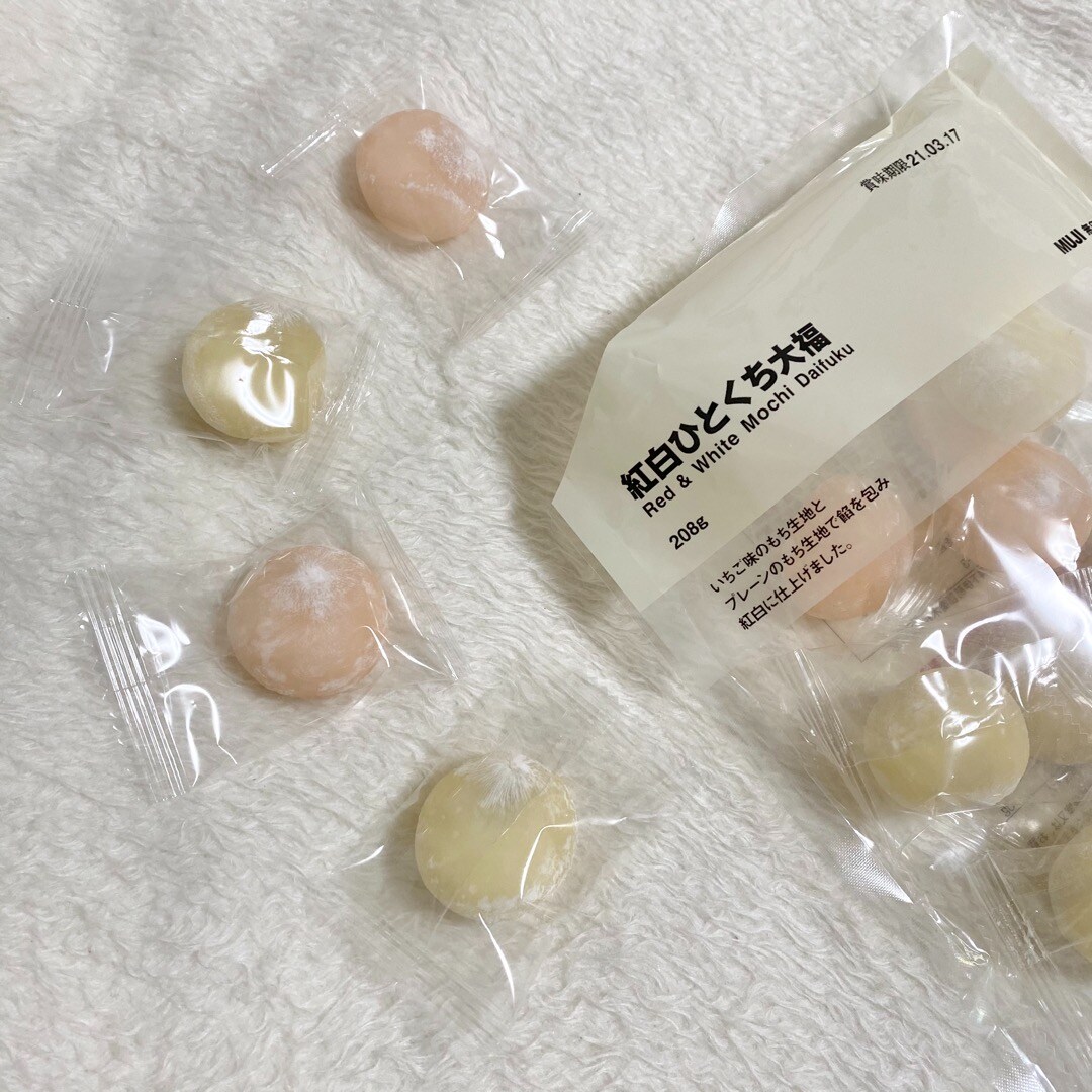 紅白のお菓子と迎えるお正月