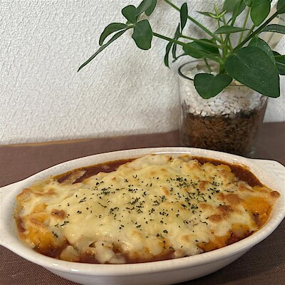【ららぽーと海老名】レシピ：ボロネーゼのパスタソースでコテージパイ風