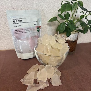 【ららぽーと海老名】レシピ：桜＆白桃で琥珀糖