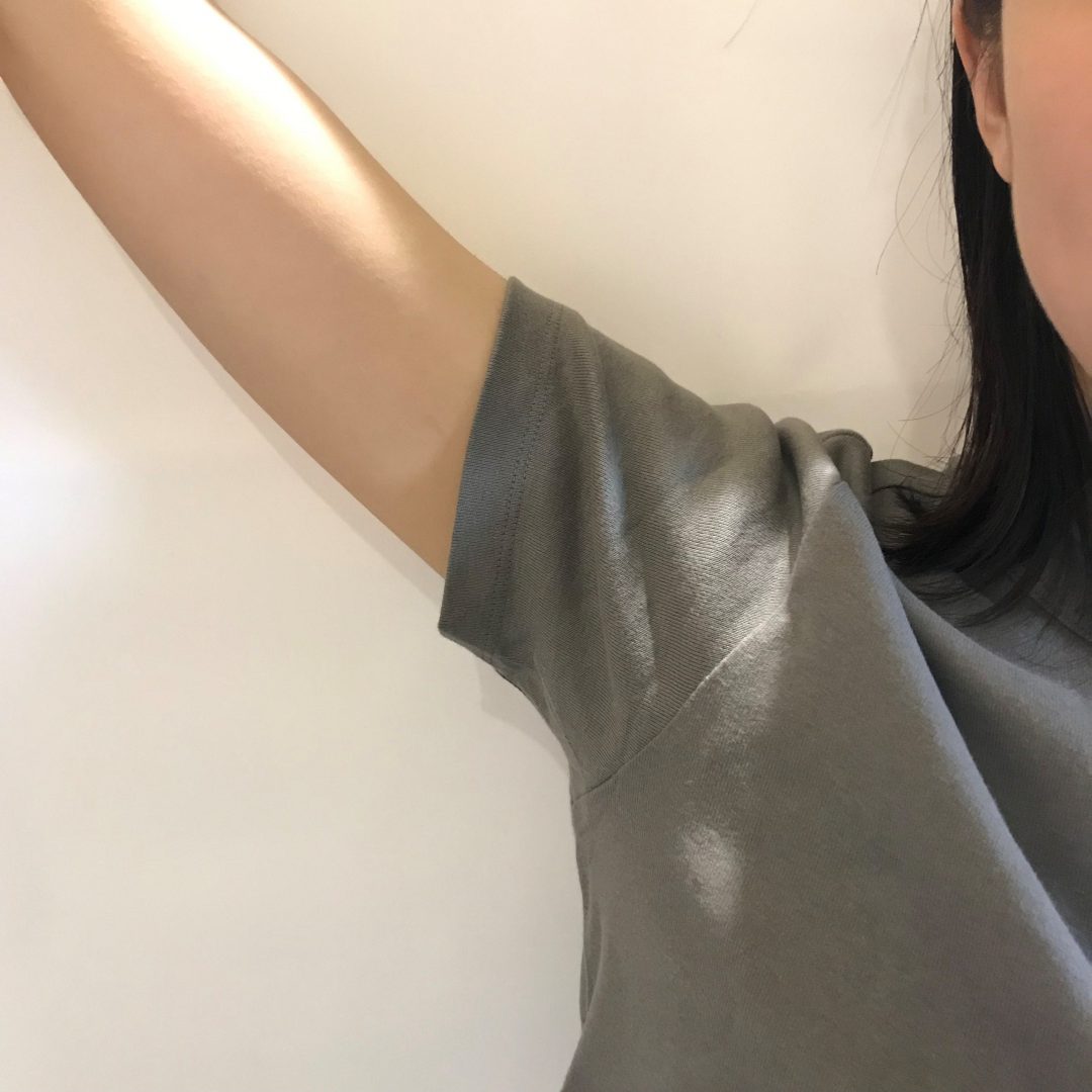 キービジュアル画像：汗じみしにくいフライス編み半袖Ｔシャツ｜汗じみしないか試してみました
