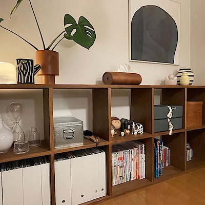 見せる収納　スタッキングシェルフ