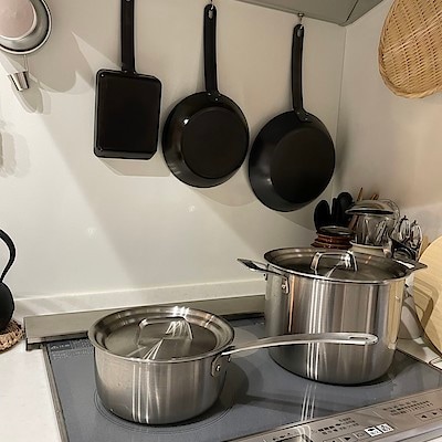 ステンレスアルミ全面三層鋼片手鍋 | 無印良品