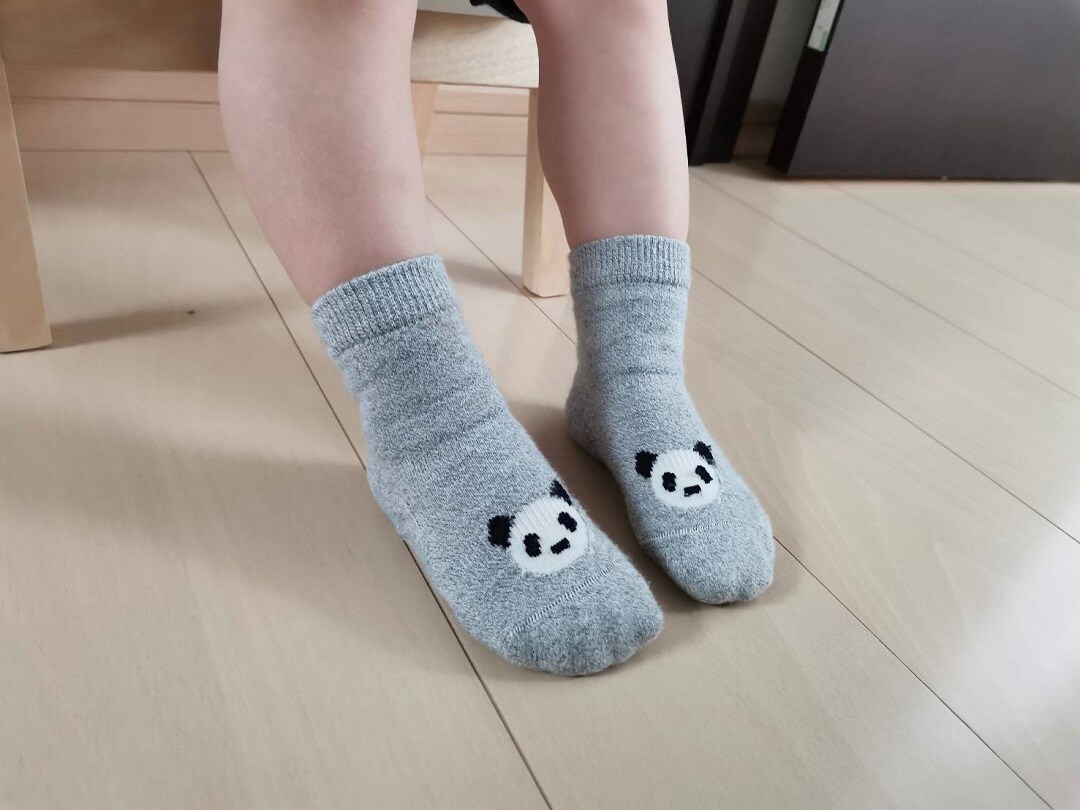 【トキハわさだタウン】こどもの足なり直角かかとに合う3足組靴下