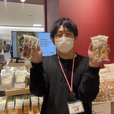 【トキハわさだタウン】新商品のチーズケーキの試食を行います