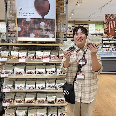 【トキハわさだタウン】カカオトリュフの試食を行います