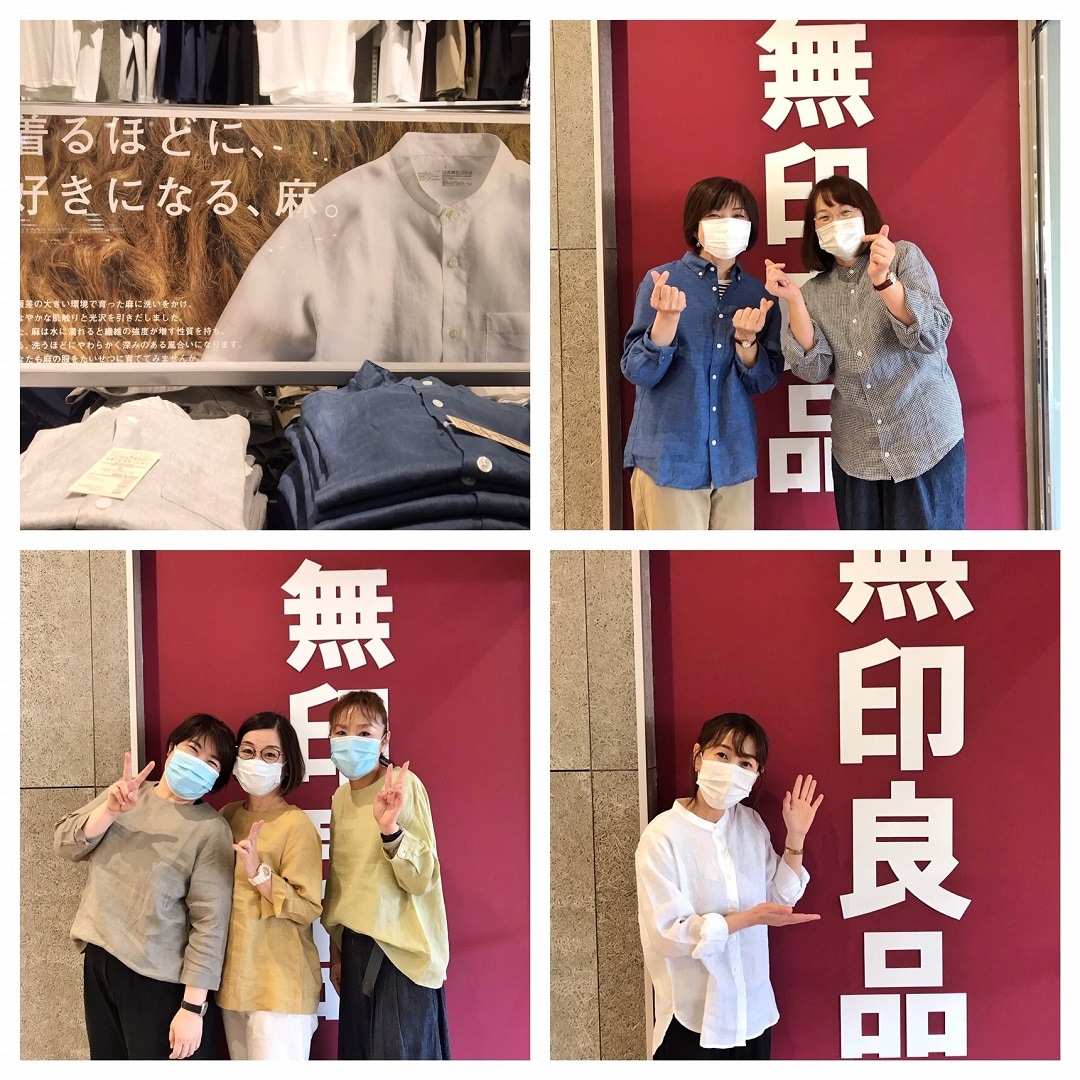【ゆめタウン下松】みんなでリネンを着用しました!