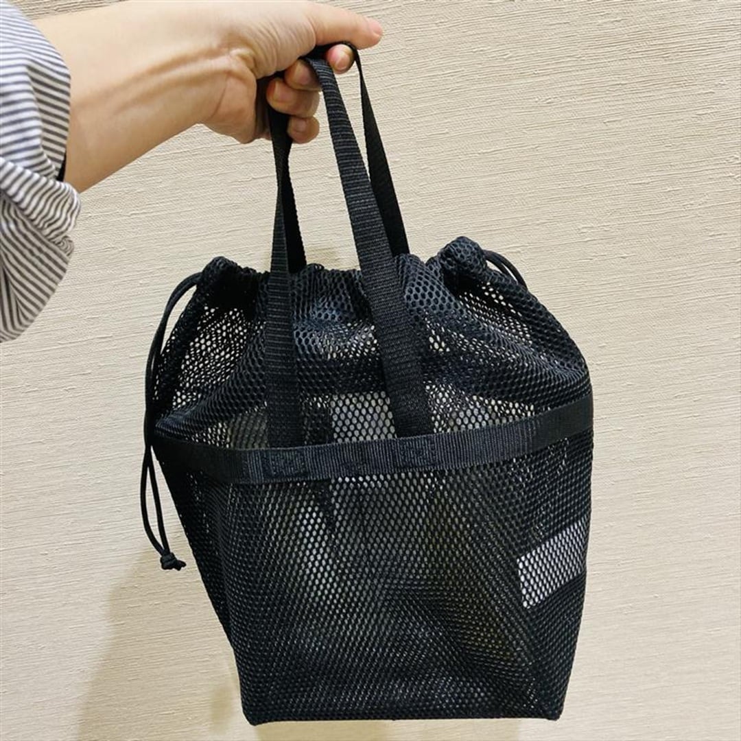 【イオンモール熱田】立体メッシュ手持ち付き巾着｜スタッフおすすめ