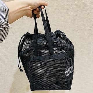 【イオンモール熱田】立体メッシュ手持ち付き巾着｜スタッフおすすめ