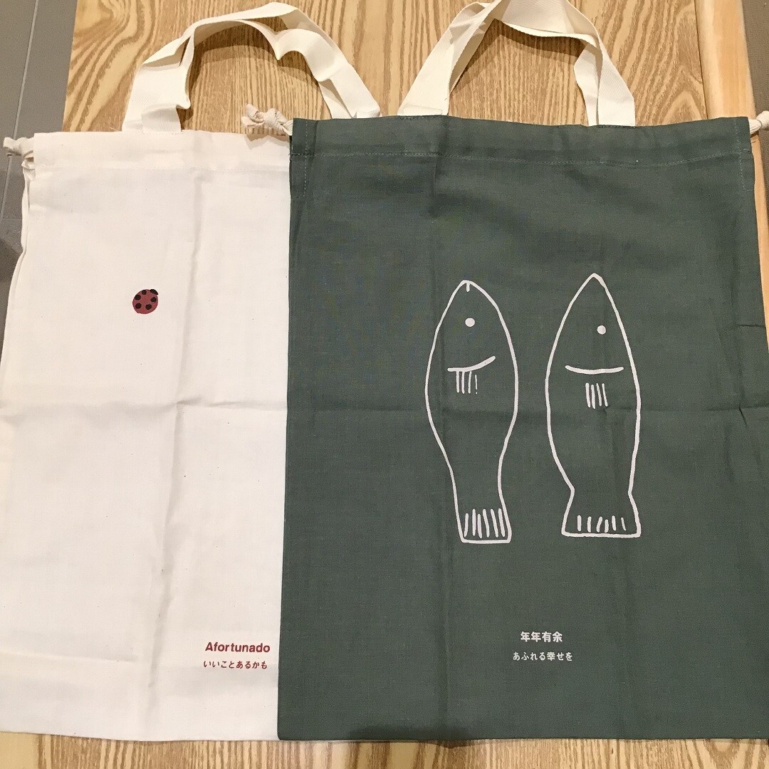 【イオンモール佐野新都市】　残糸で作った巾着袋