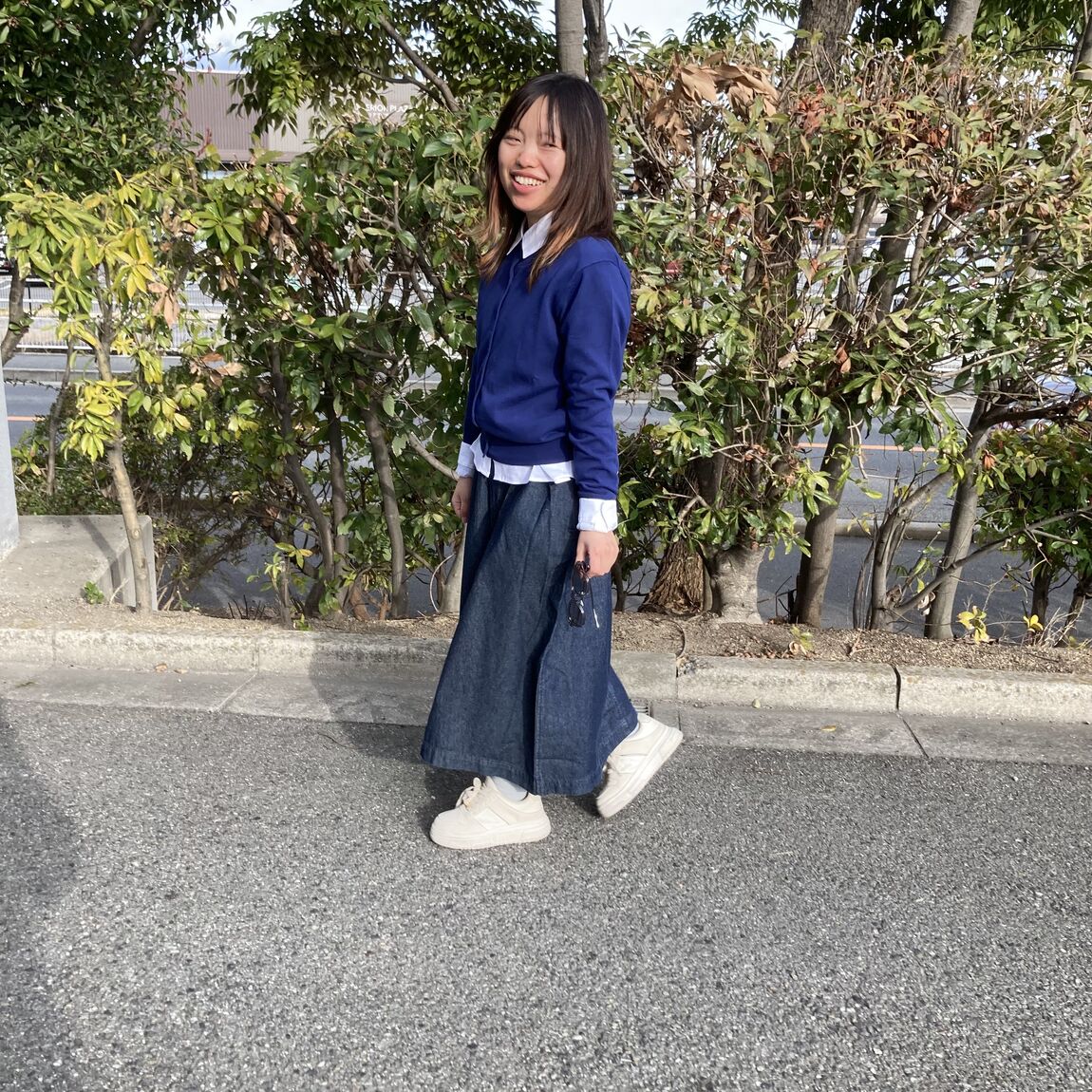 強撚カーディガン