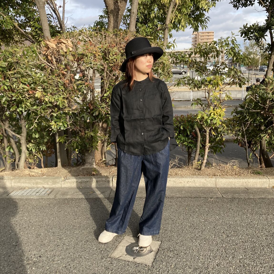 七分袖ブラウス