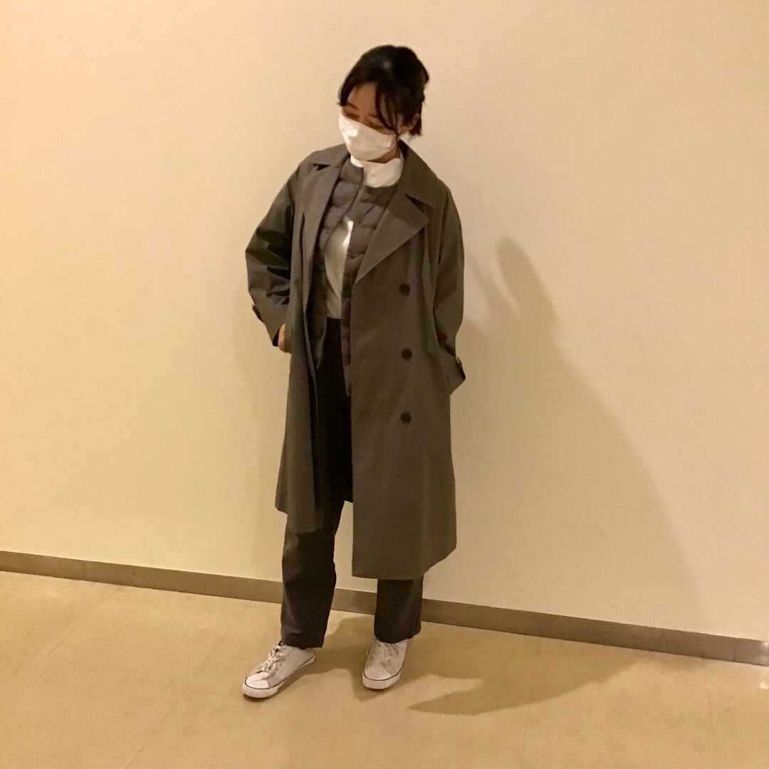 ダウンベストの着こなし