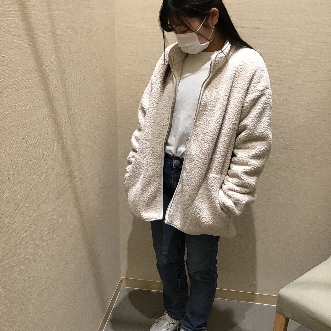 ストレッチボアフリースジャケット