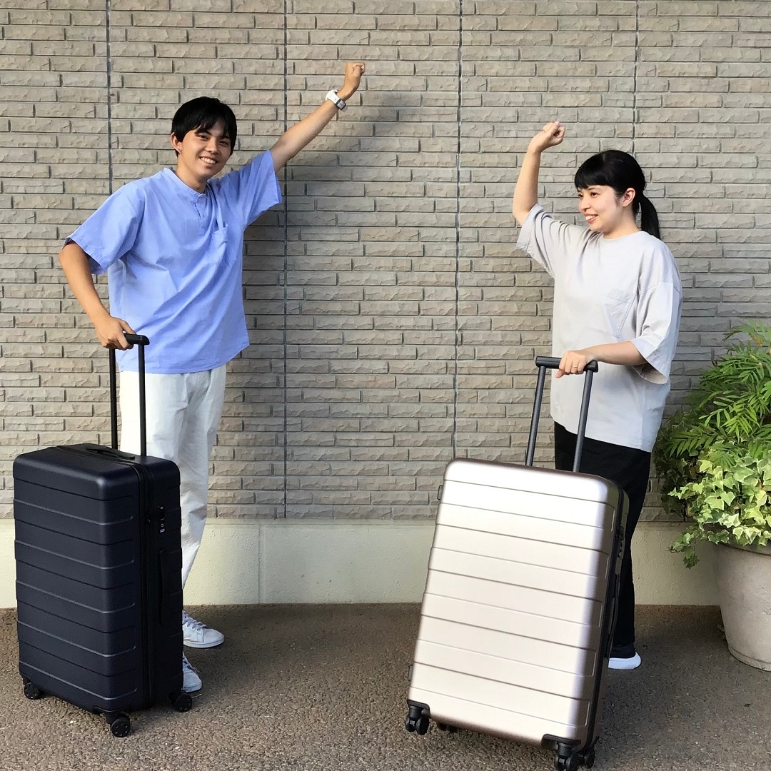 旅の相棒。キャリーケース。