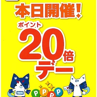 【ノクティプラザ溝の口】ノクティポイント20倍デー開催中！