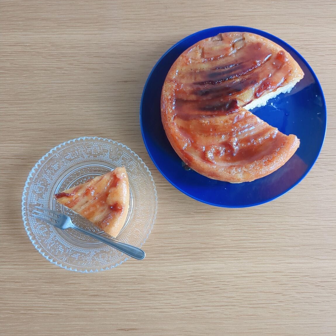 「塩バターキャラメルラテ」でつくるバナナケーキ