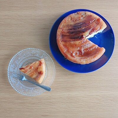 【エスパル郡山】塩バターキャラメルラテで作るバナナケーキ