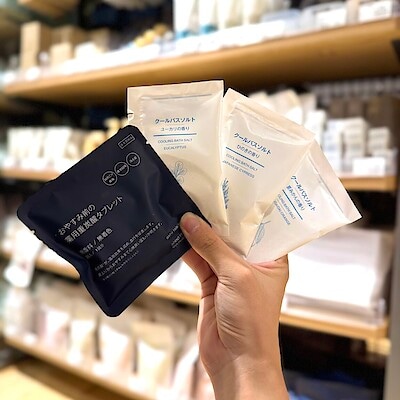 【無印良品500シャポー船橋】リフレッシュしたい夜に　クールバスソルト＆薬用重炭酸タブレットのご紹介