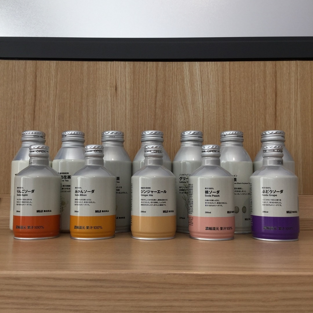 【MUJI to GO 新千歳空港】アルミ缶飲料発売｜新商品紹介