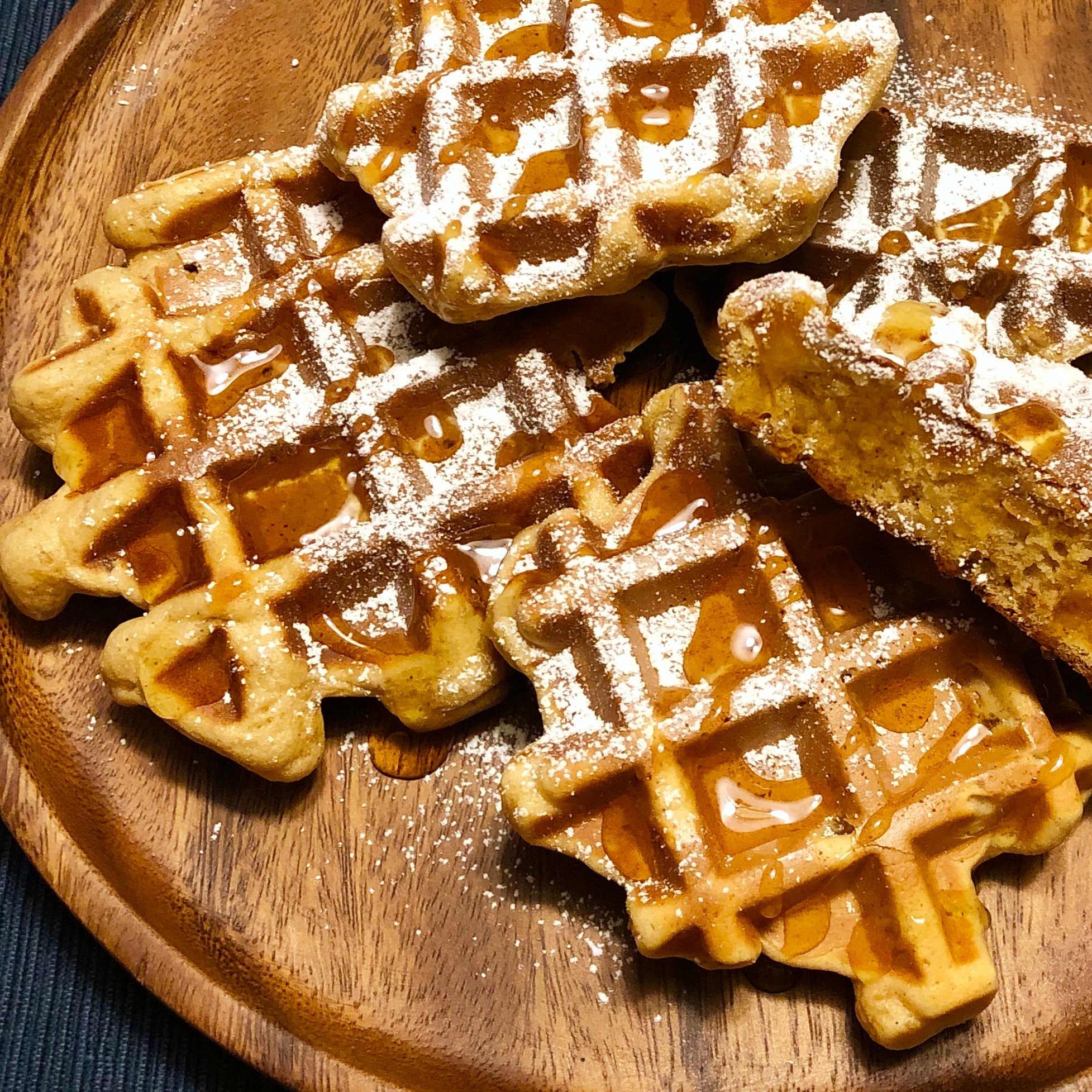 キービジュアル画像：『自分でつくる 米粉のパンケーキ』でりんごとナッツのワッフルをつくりました