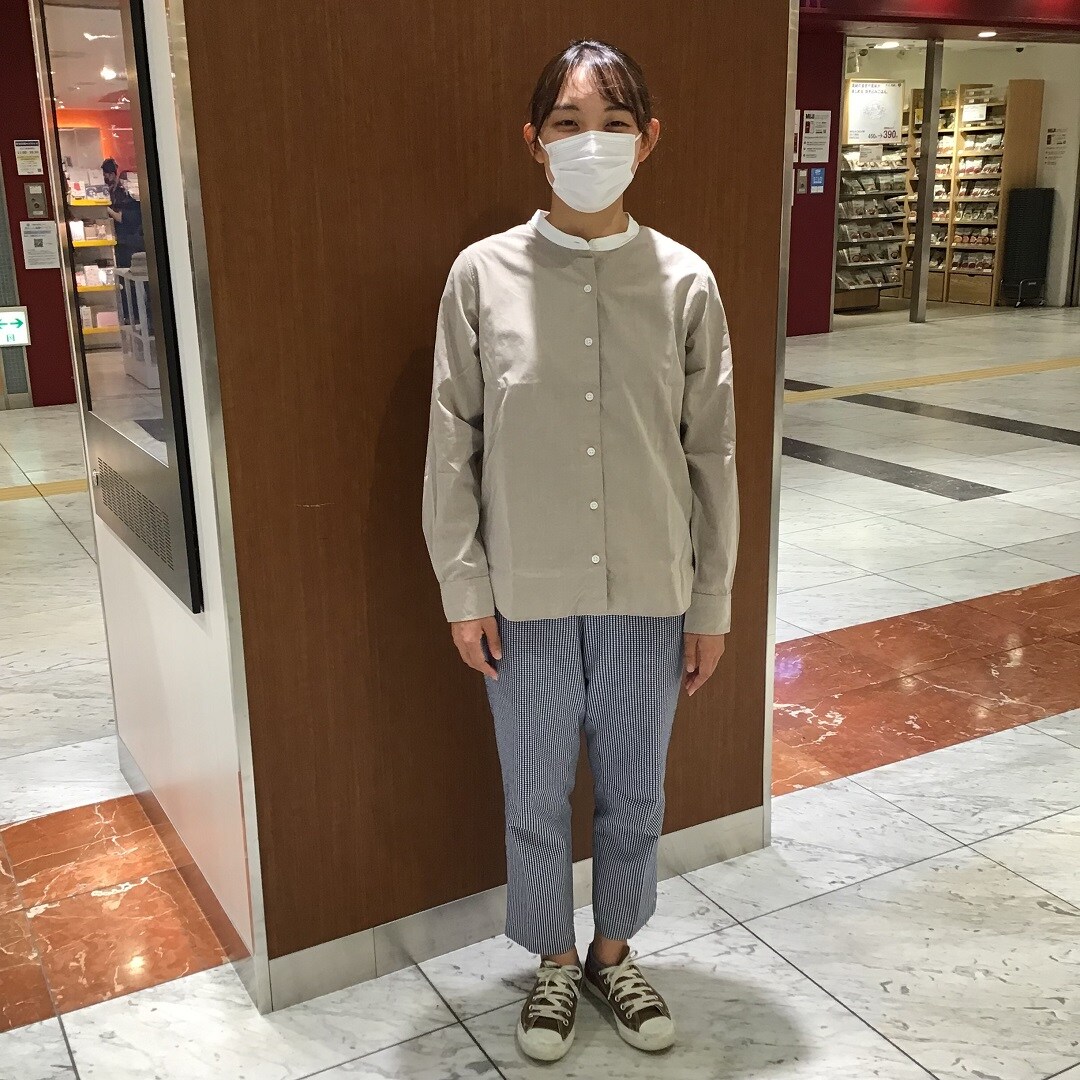【MUJI com京都ポルタ】洗いざらしブロードシャツ｜価格を見直しました