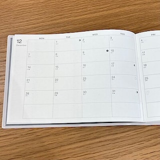 【自由が丘】2026年12月始まりのスケジュール帳