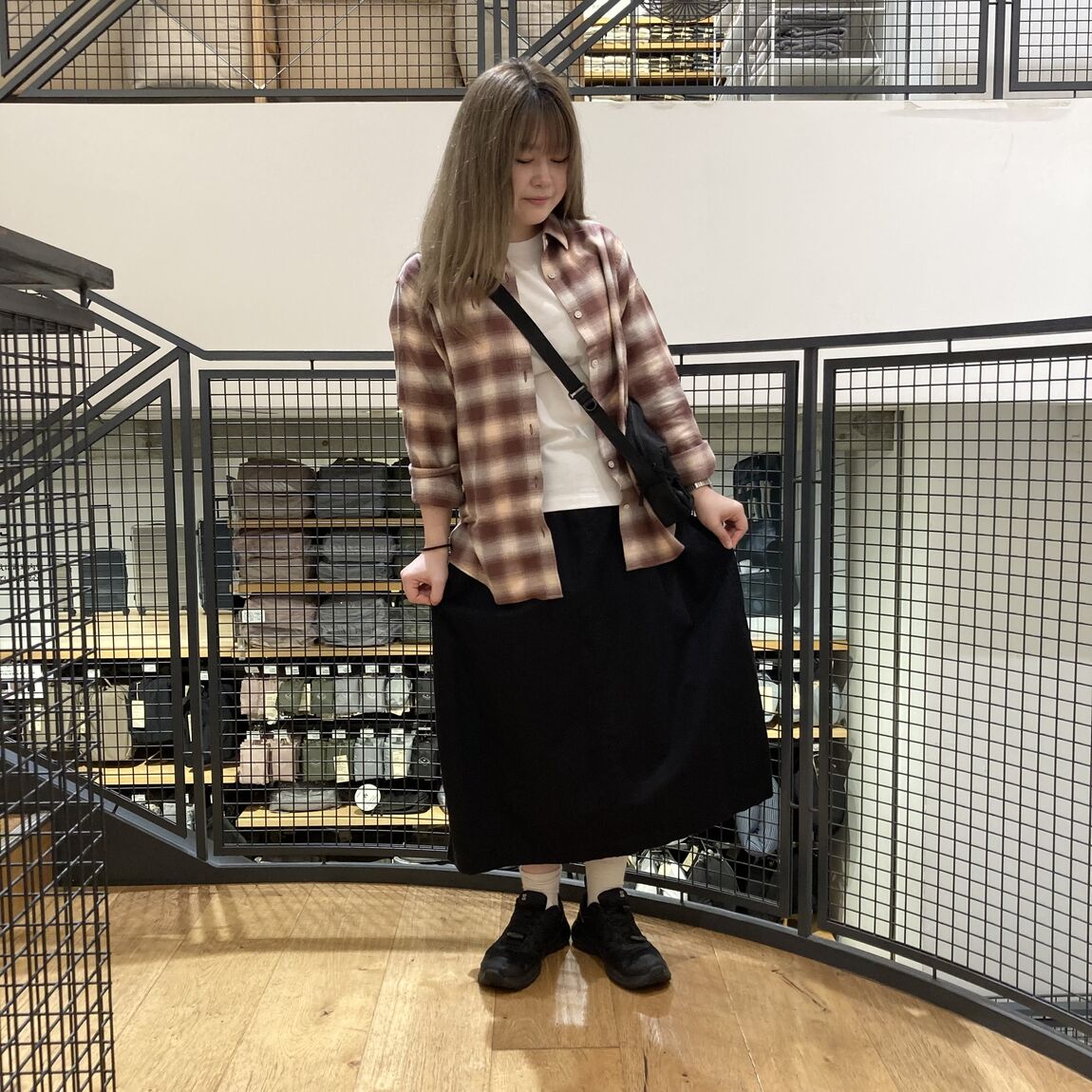 フランネルシャツ　スナップフォト