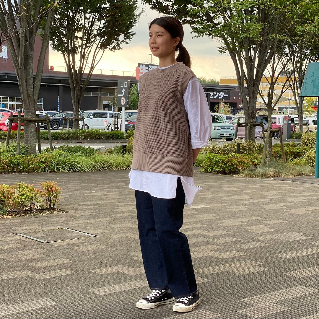 おやまゆうえんハーヴェストウォーク】秋のデニムコーディネート