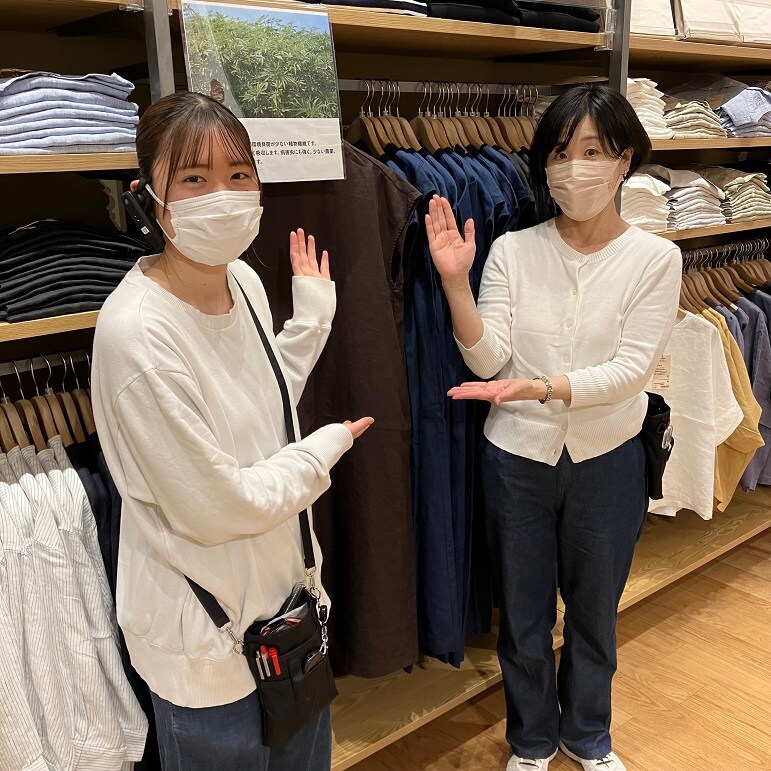 【セブンパークアリオ柏】蒸し暑い夏を涼しく！「ヘンプ」素材の衣料品