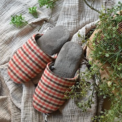 【セブンパークアリオ柏】履き心地ふんわり！洗える足なりフランネルスリッパ