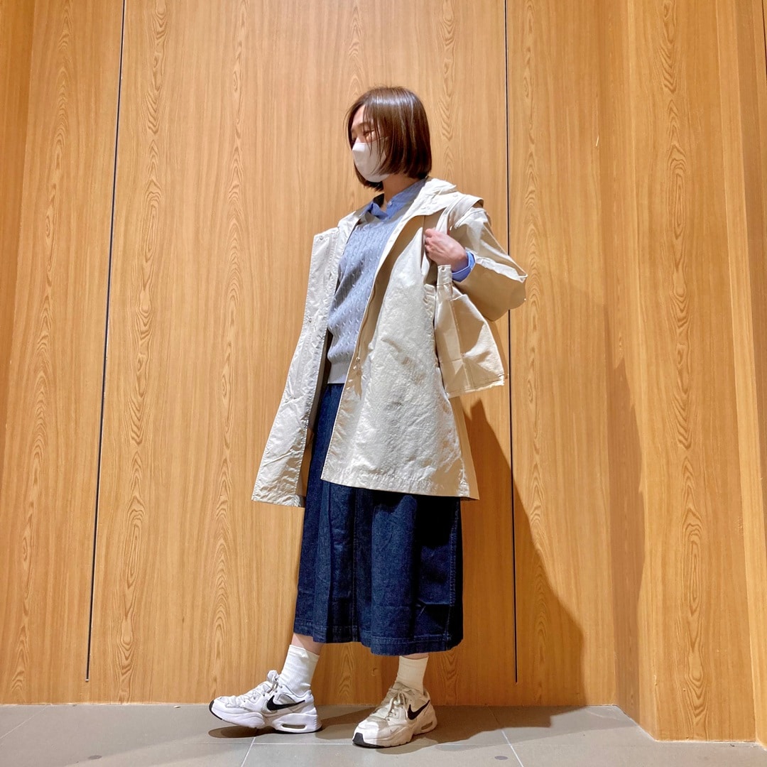 ロングコートを使った婦人コーデ