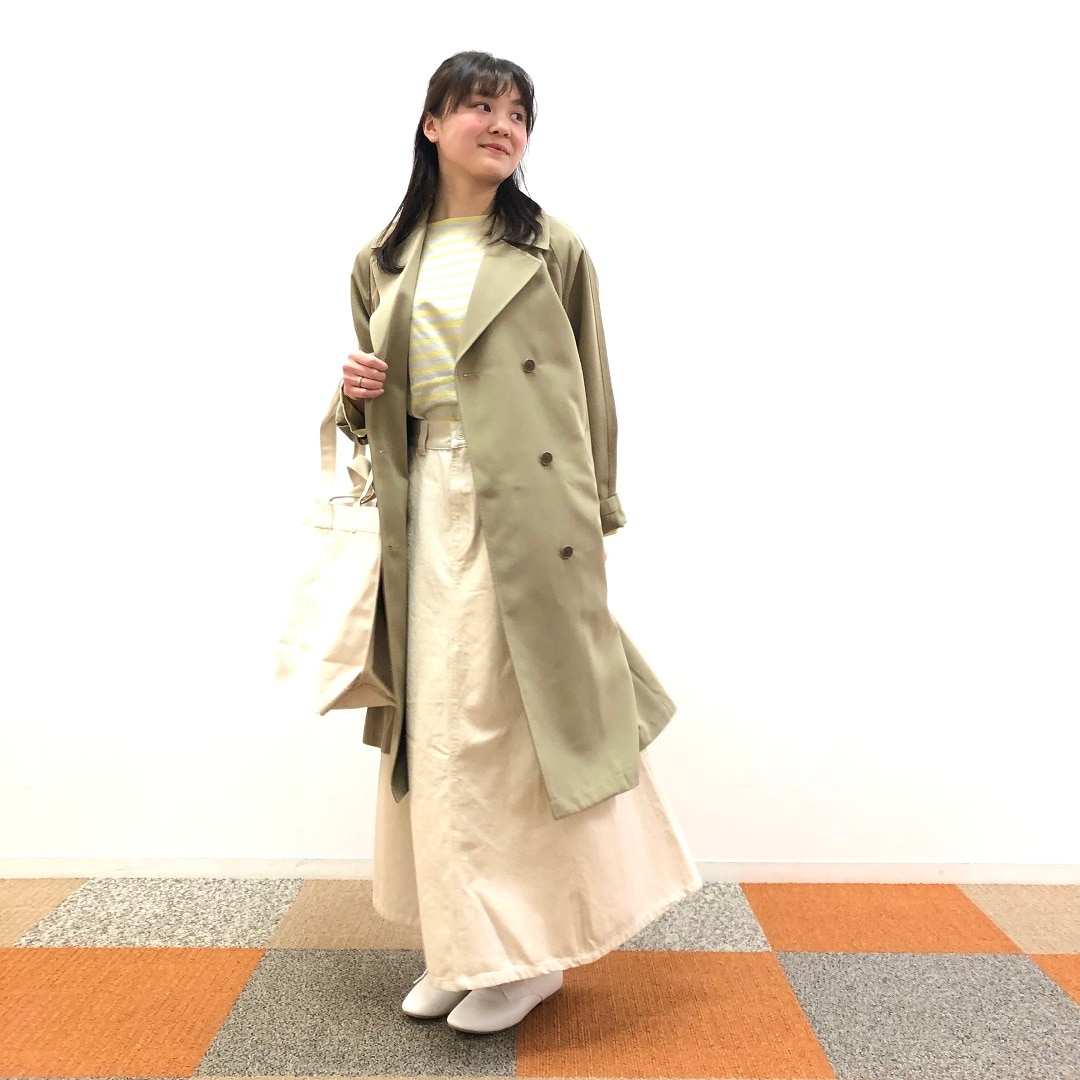 【ザ・モール仙台長町】婦人　撥水トレンチコートコーディネート