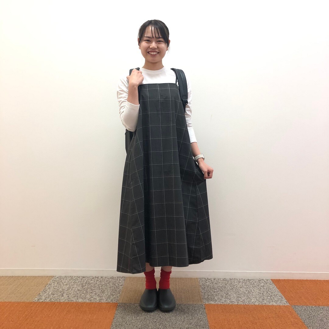 【ザ・モール仙台長町】チェックのワンピースで秋を感じるコーデ