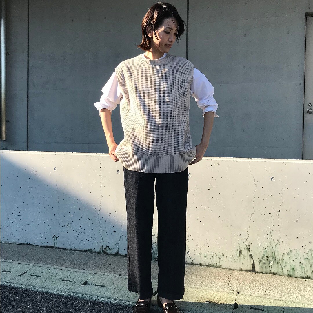 【アピタ島田】超長綿洗いざらしスタンドカラーシャツ