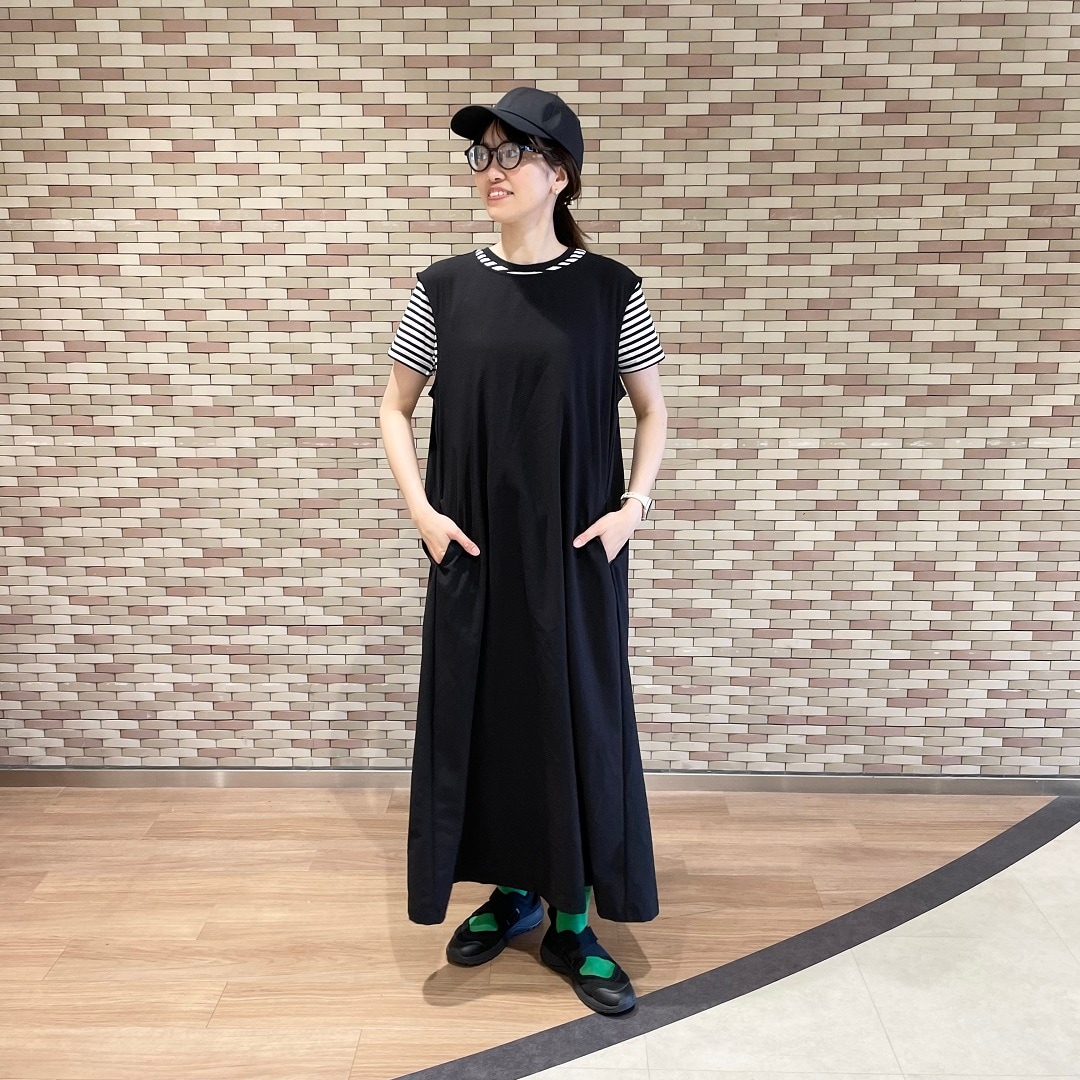 黒ワンピコーデ