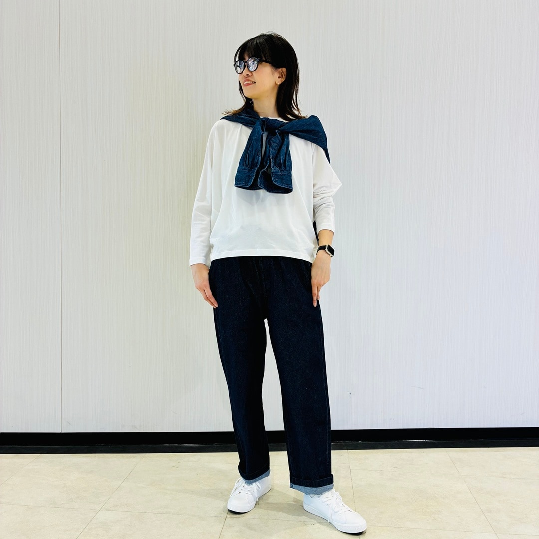 婦人なめらか天竺Tコーデ