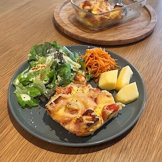 【アピタ島田】　栄養・成分がとれるバウムを使った「キッシュ風バウムプディング」