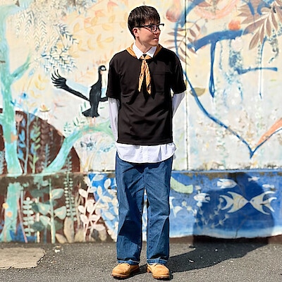 【吉祥寺マルイ】身長181cm 「Tシャツコーデ毎日投稿：DAY6」