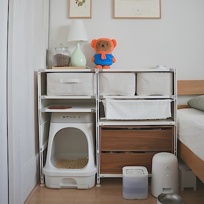 スチールユニットシェルフ・スチール棚セット・ワイド・小・ライト