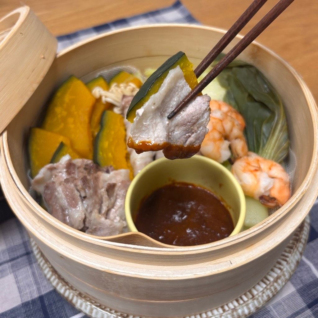 せいろ料理　ピーナッツ