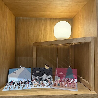 【イオンモール伊丹】めくってひらいてたのしいクリスマスカード