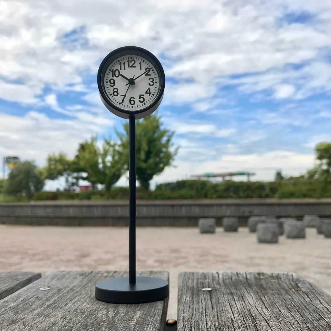 【新品3個セット】無印良品 公園の時計・ミニ/ブラック