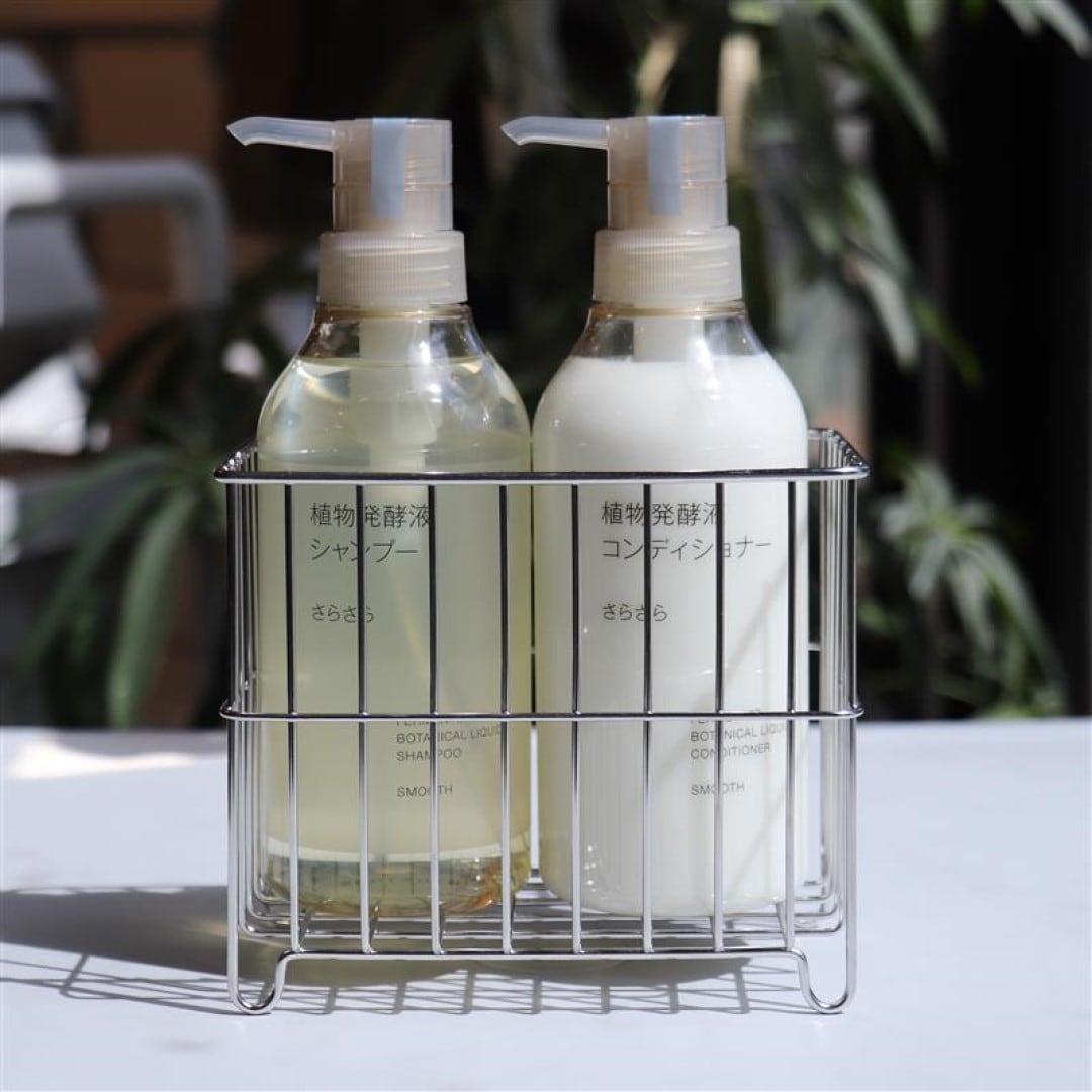 ステンレスボトルラックの写真