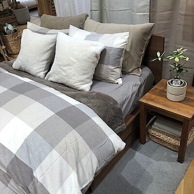 【イオンモール高崎】肌触りなめらか　綿フランネル寝具